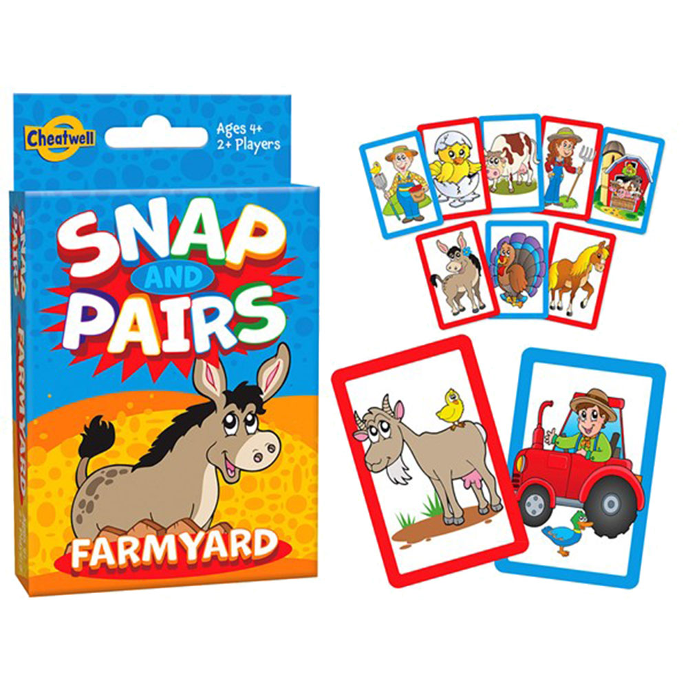 Cheatwell Snap & Pairs Game de cartes Kid's
