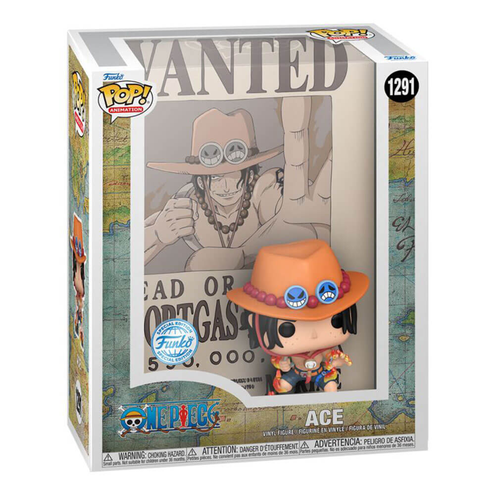 One Piece Portgas D Ace Wanted US Exclusive Pop! Cover