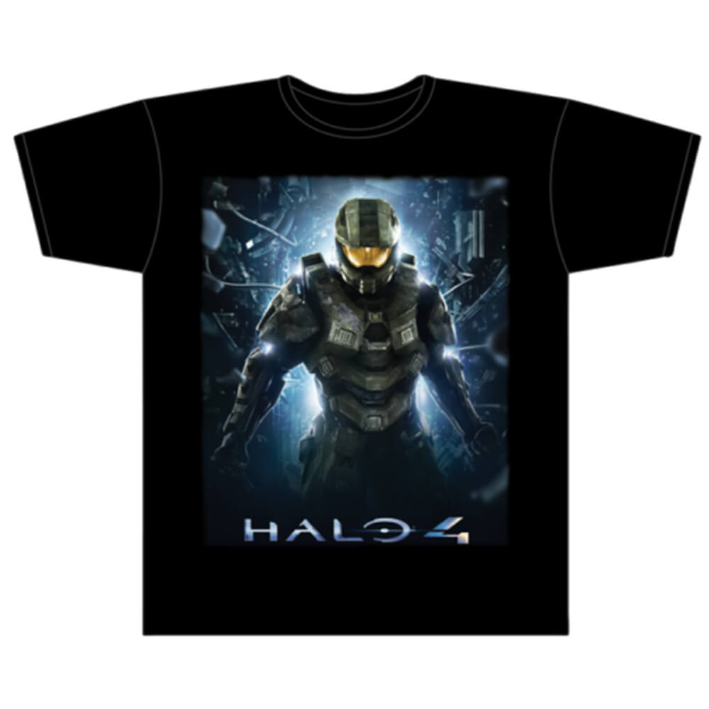 Halo 4 Wake Up John Black Male Camiseta