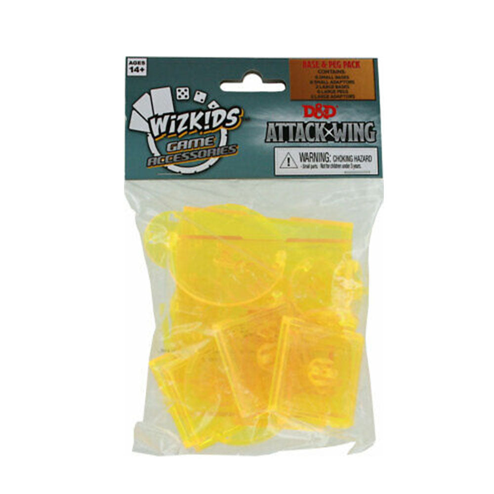 Dungeons & Dragons Attack Wing Base & Pegs Set Yellow