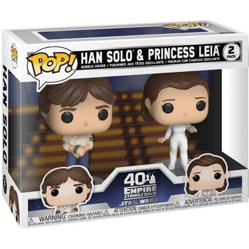 Star Wars Han & Leia Pop! Vinyl 2pk