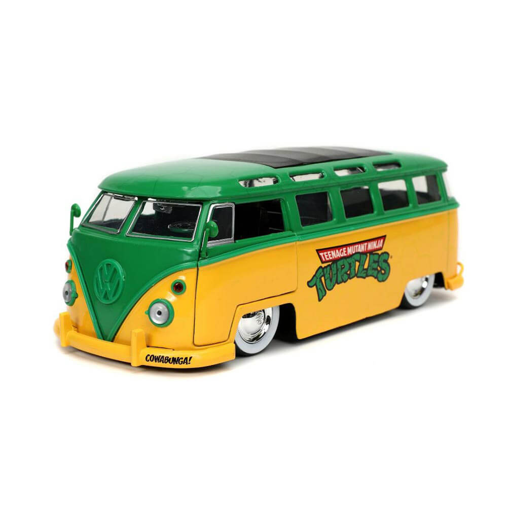 TMNT '62 VW Bus w/Leonardo 1:24 Scale Hollywood Ride