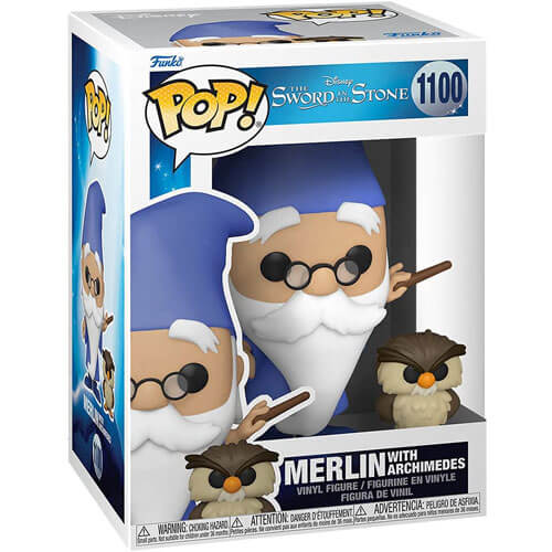 The Sword in the Stone Merlin with Archimedes Pop! Vinyl