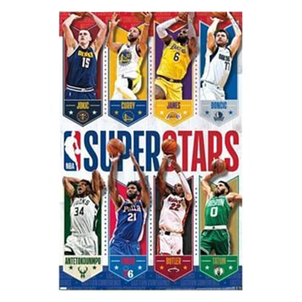NBA League Superstars 22 Poster