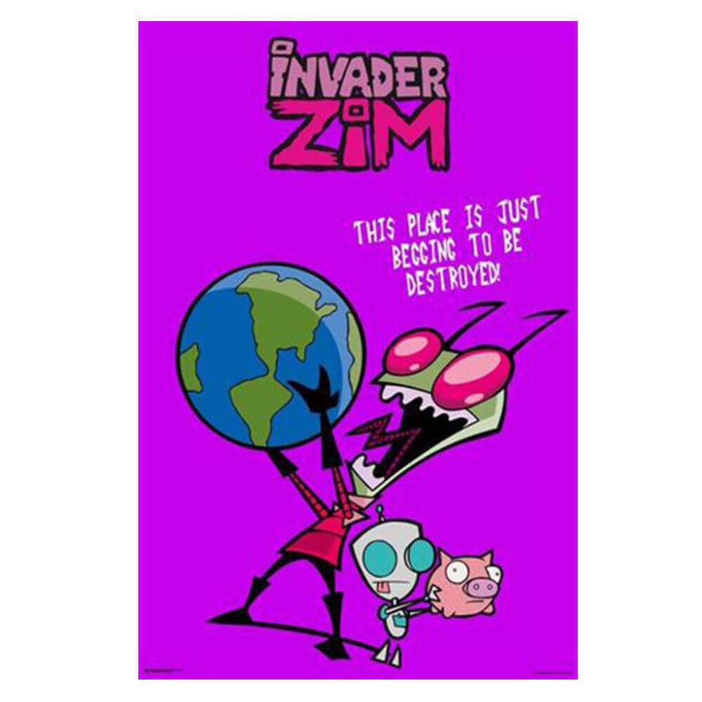 Invader Zim The World Poster