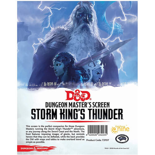 D&D Storm Kings Thunder Dungeon Master's Screen