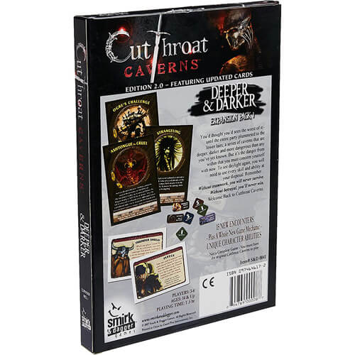 Cutthroat Caverns Deeper and Darker Board Game