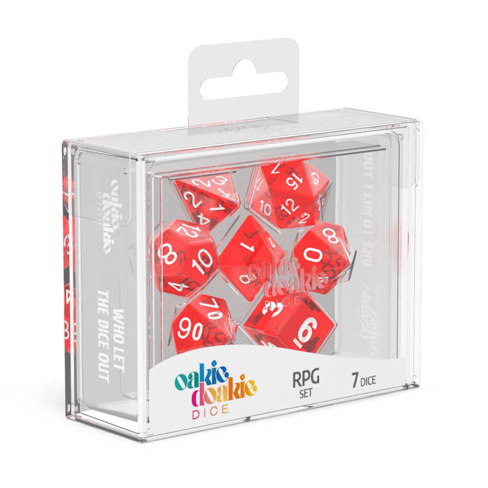 OAKIE DOAKIE RPG SET DICE translúcido 7pcs