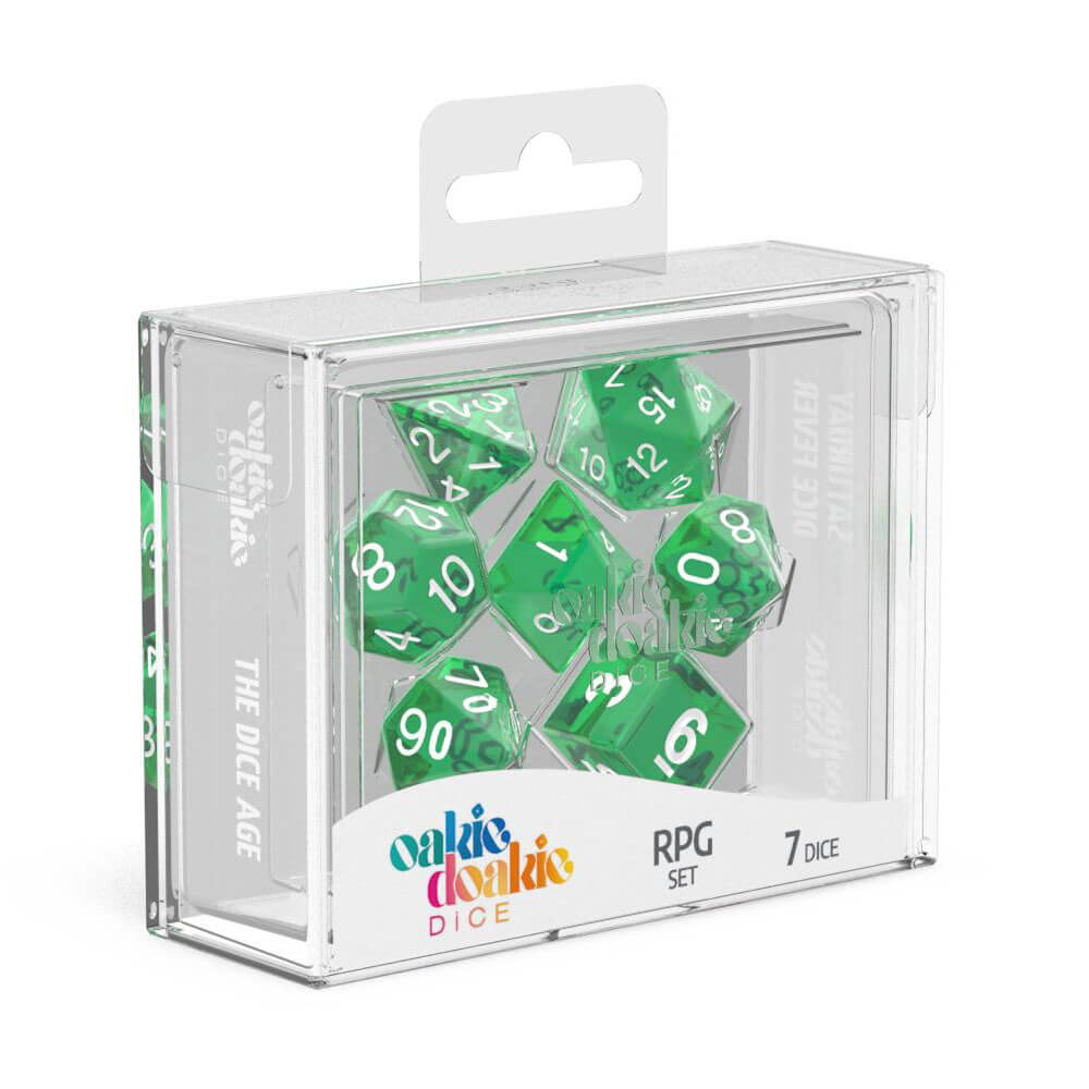 Oakie Doakie RPG Set Translucent Dice 7tlg