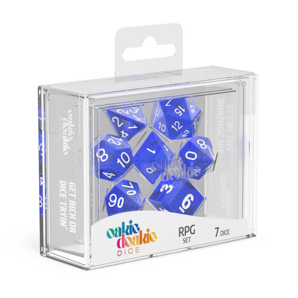 Oakie Doakie RPG Set Translucent Dice 7tlg