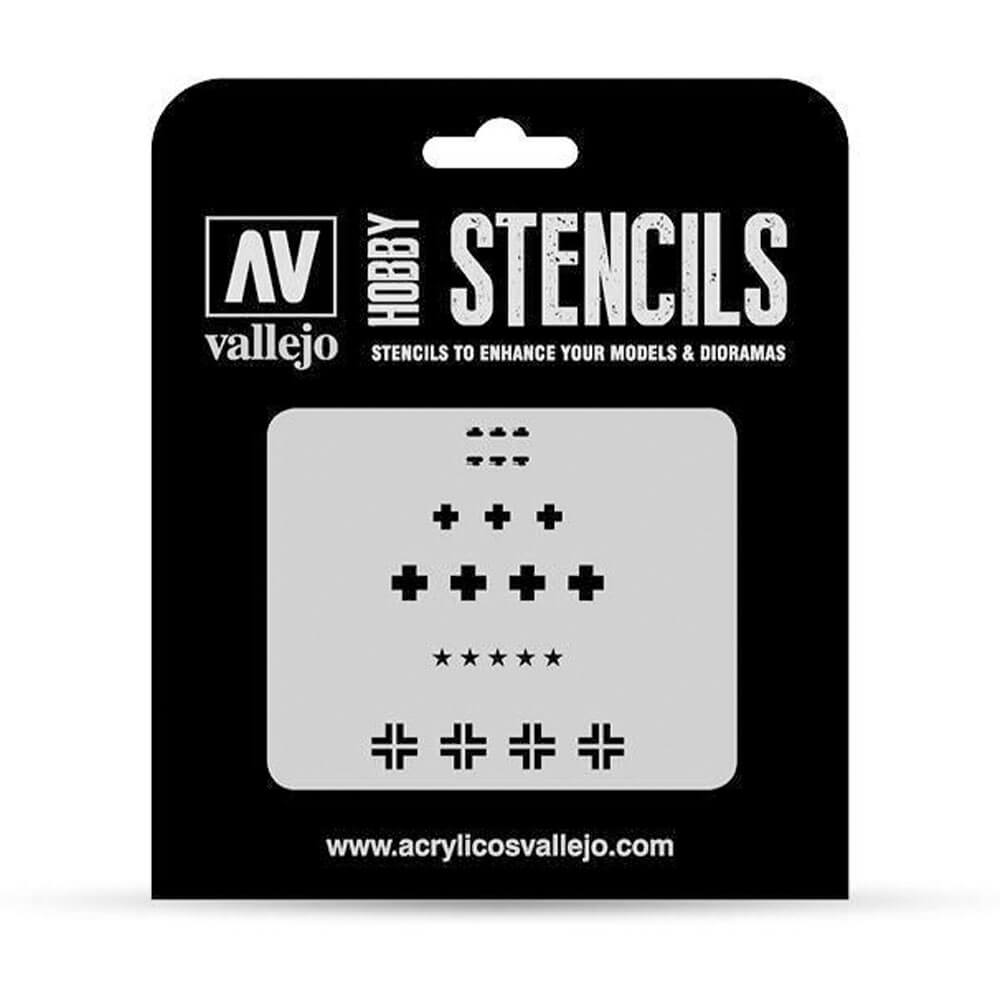  Vallejo-Schablonen AFV-Markierungen