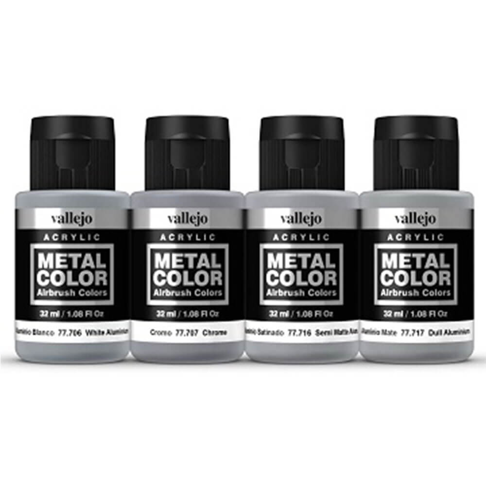  Vallejo Metal Color 4-teiliges Acrylfarben-Set