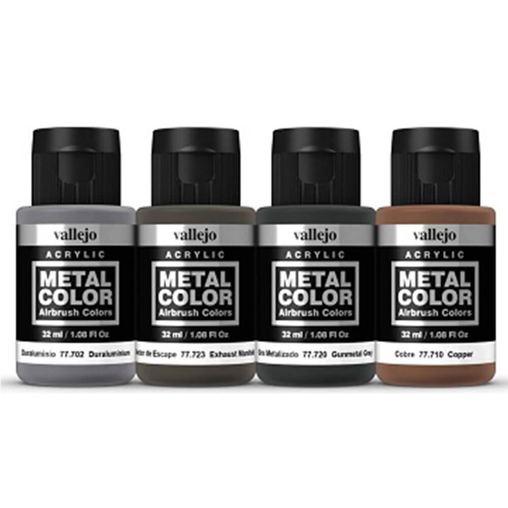  Vallejo Metal Color 4-teiliges Acrylfarben-Set