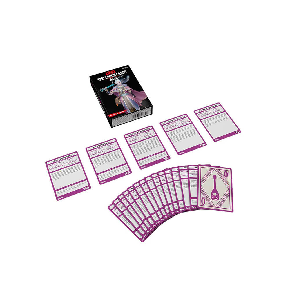 D&D Spellbook Cards Bard Deck Revised 2017 Ed. (110 Cards)