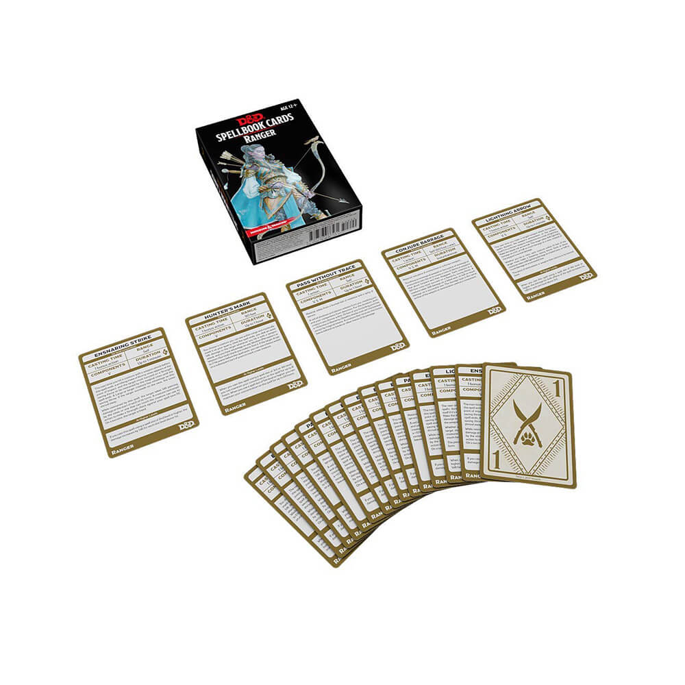 D&D Spellbook Cards Ranger Deck Revised 2017 Ed. (46 Cards)