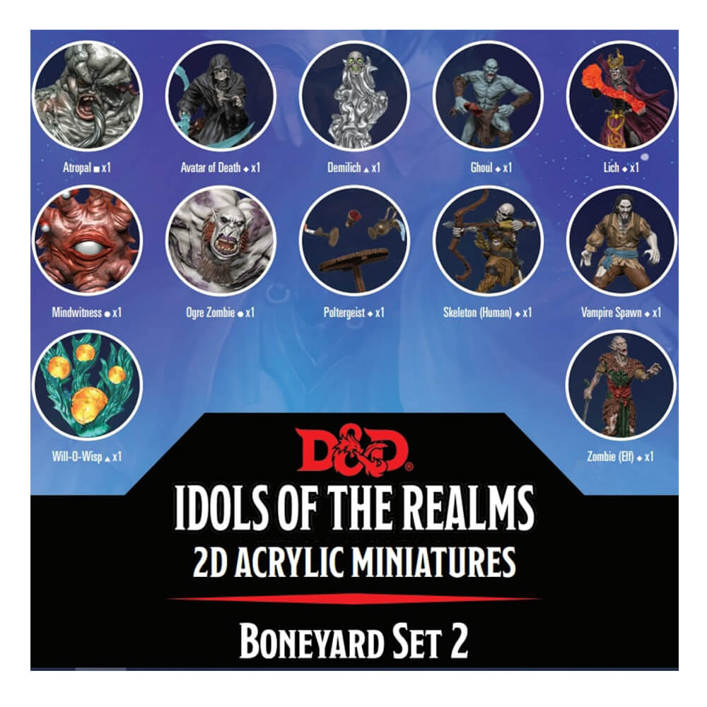 D & D -idolen van de rijken Boneyard 2d Set