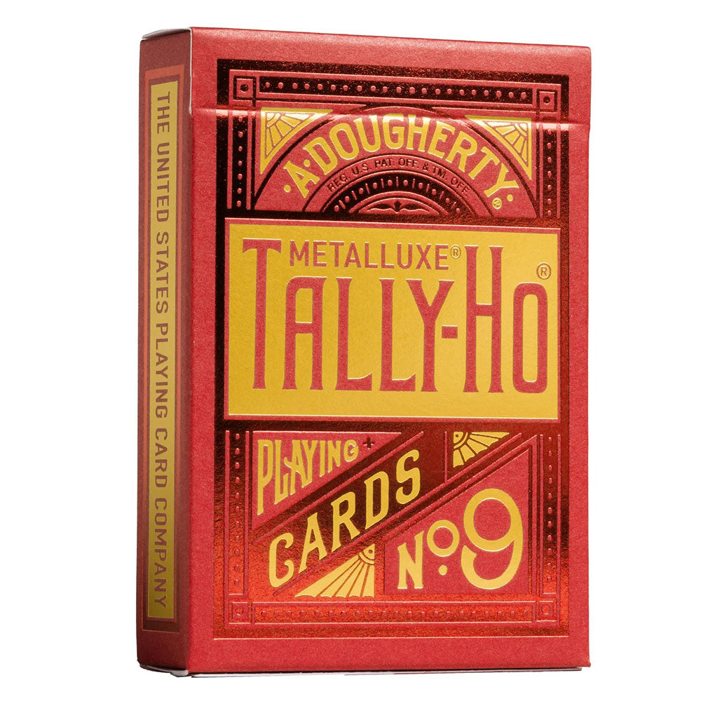 Tally-Ho Metalluxe Playing Cards Deck (Red)