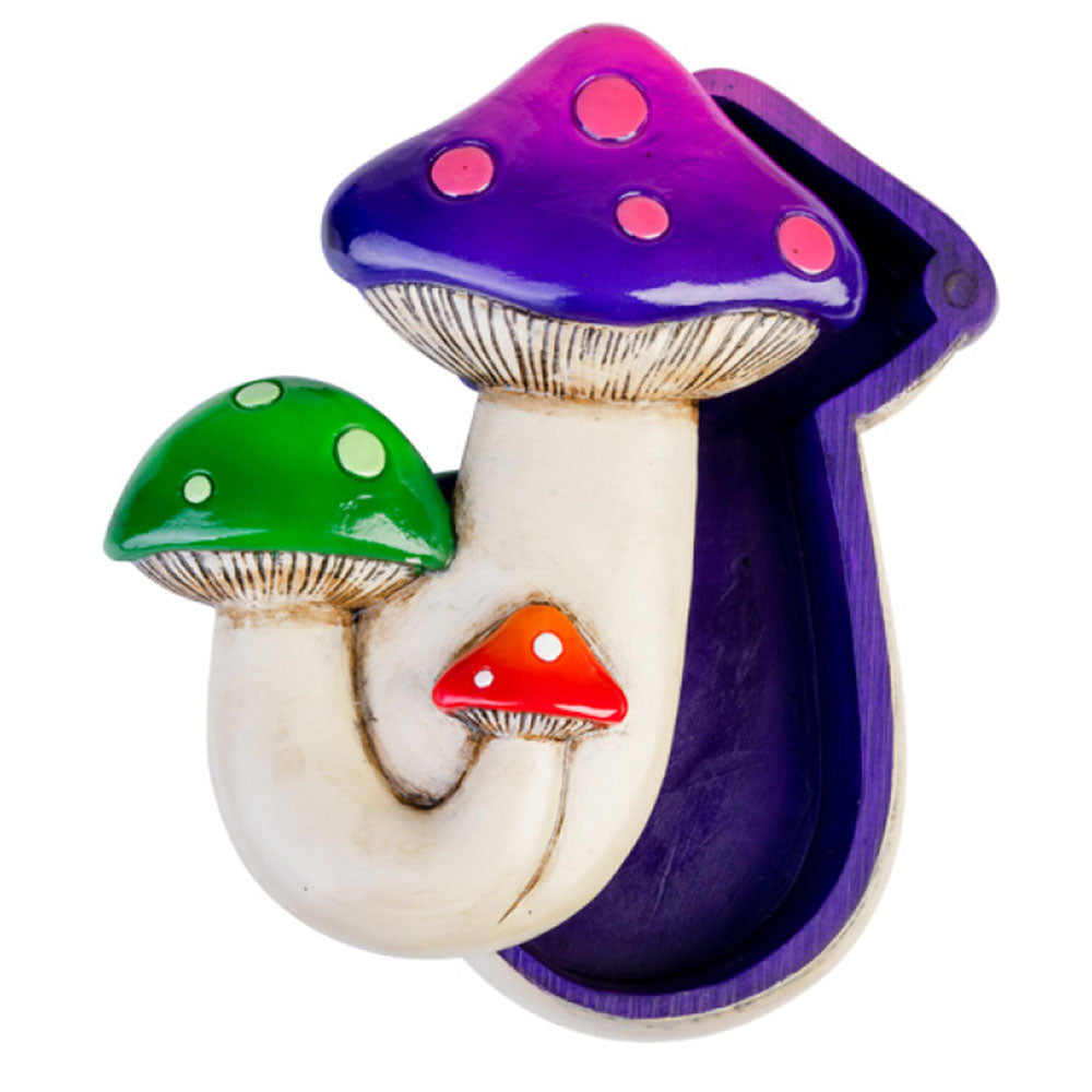 Caixa de bugigangas de cogumelos mágicos