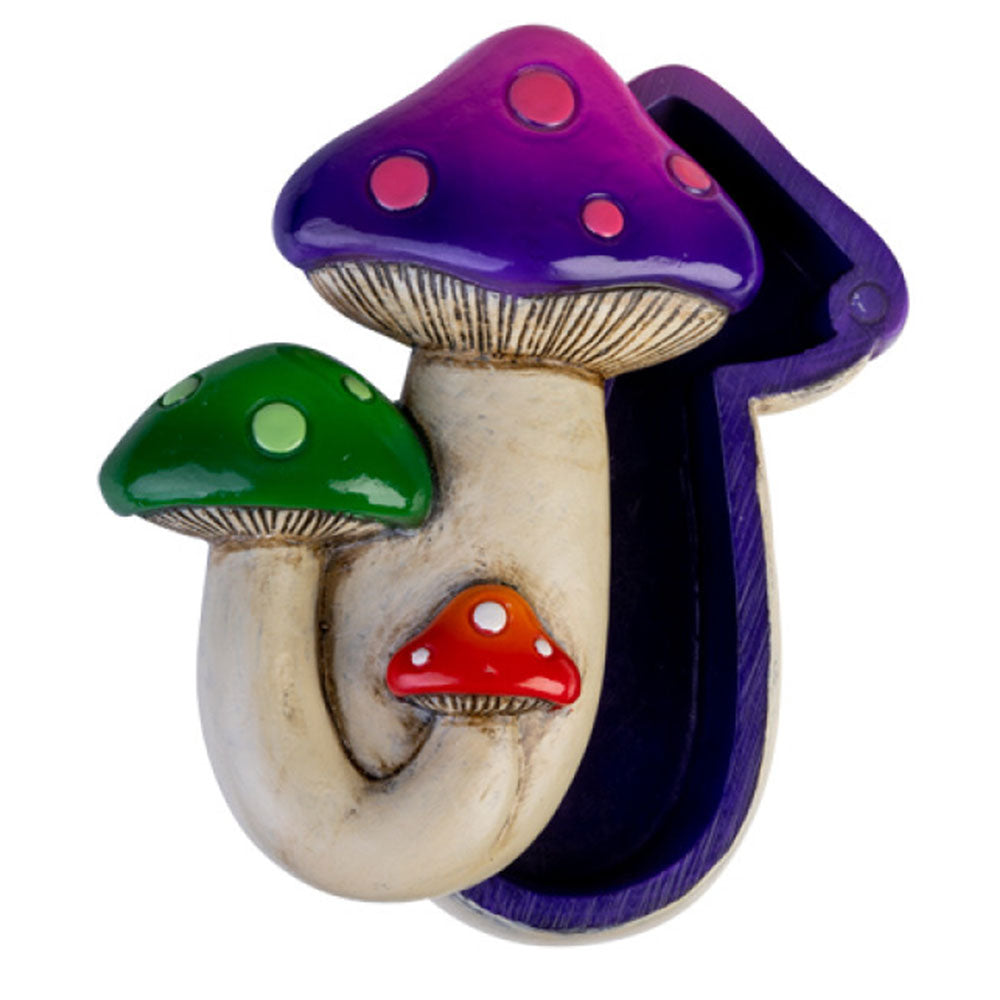 Caixa de bugigangas de cogumelos mágicos