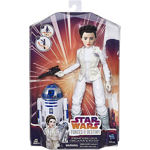 Star Wars Forces of Destiny Princess Leila & R2-D2 Figure