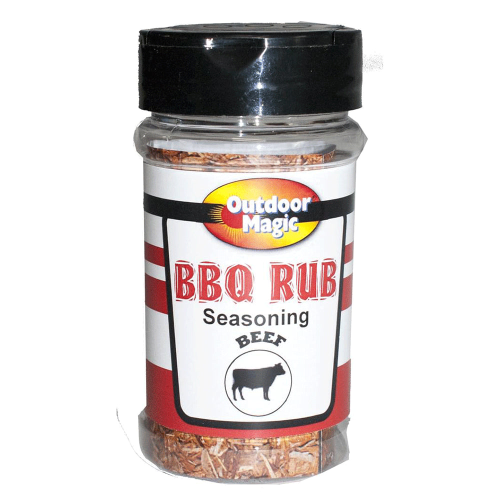 Outdoor Magic Beef BBQ Rauchung reiben