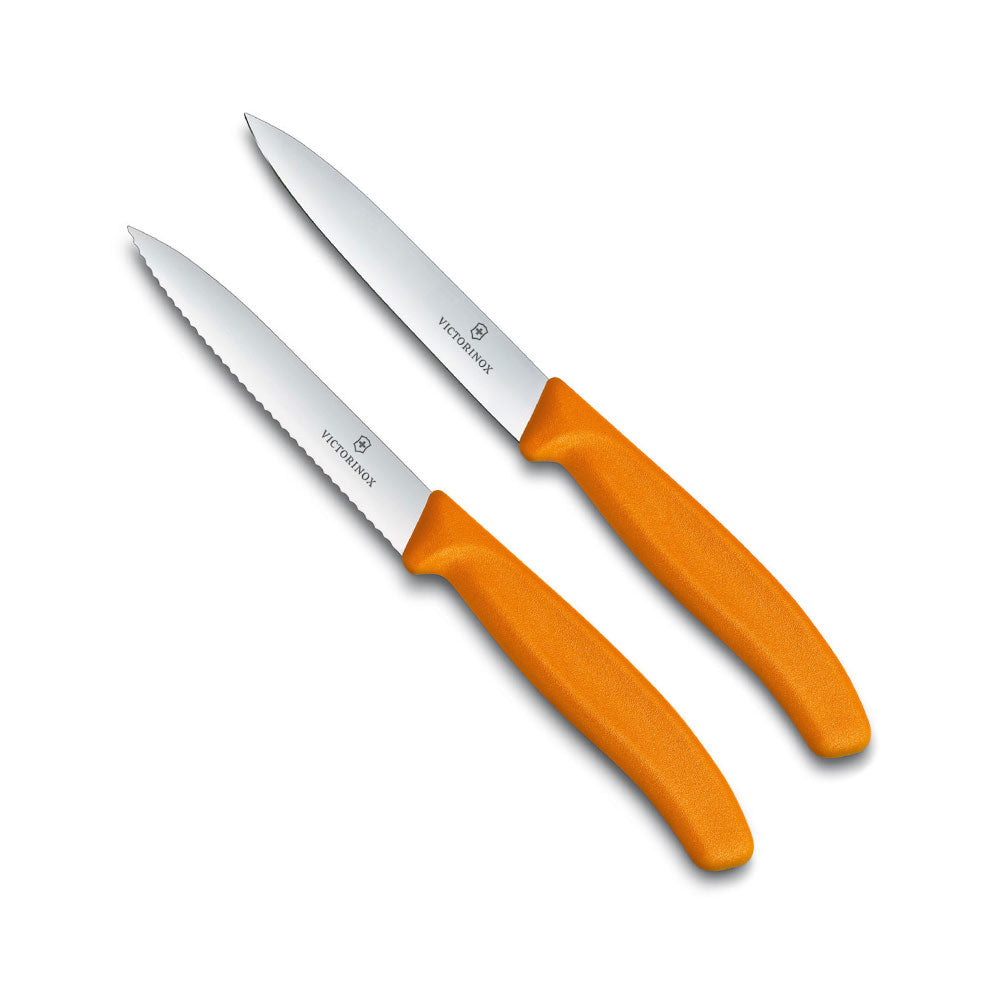Victorinox puntato coltello da riferimento seghettato 2 pcs 10 cm