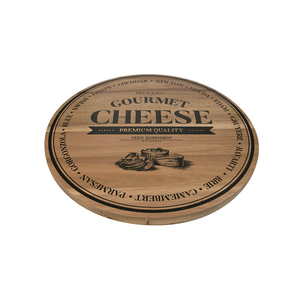 Paies Sorensen Acacia Wood Round Cheese Board