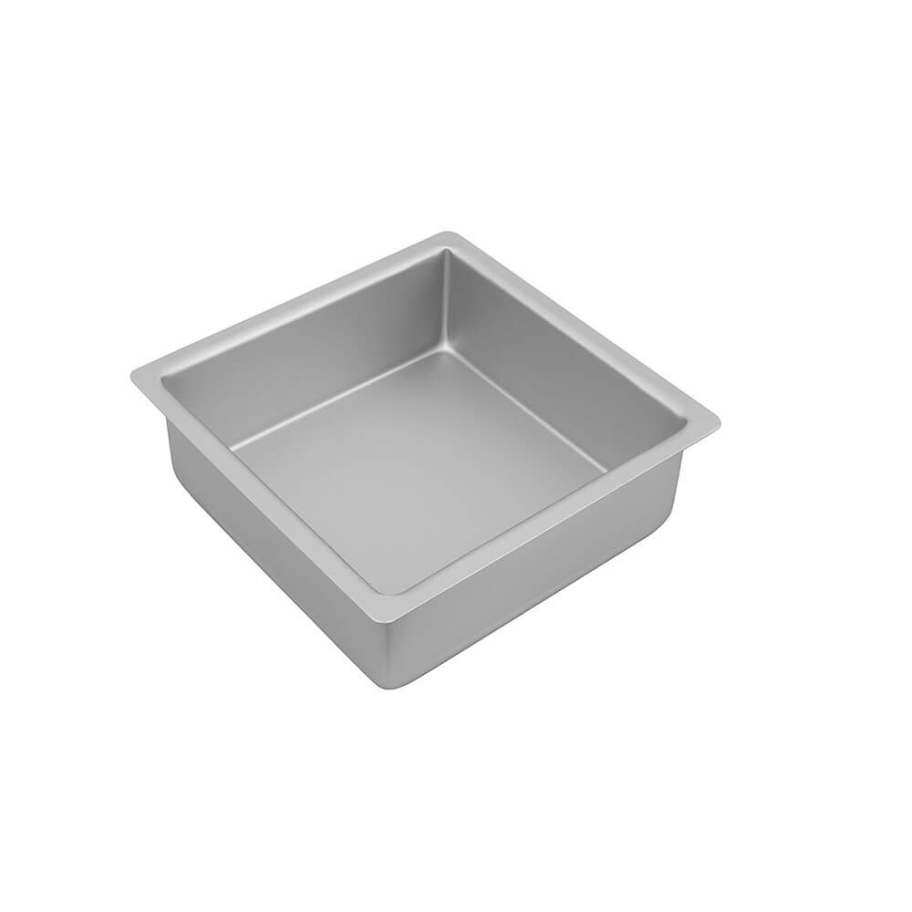 Bakemaster Square Cake Pan (zilver geanodiseerd)