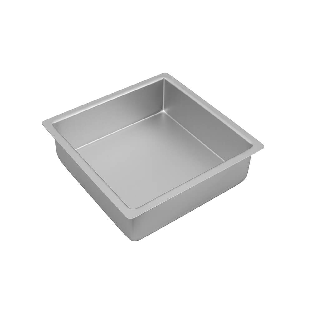 Bakemaster Square Cake Pan (zilver geanodiseerd)