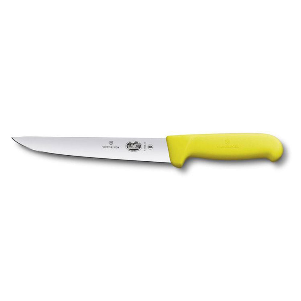 Couteau à frappe arrière droit avec fibrox (jaune)