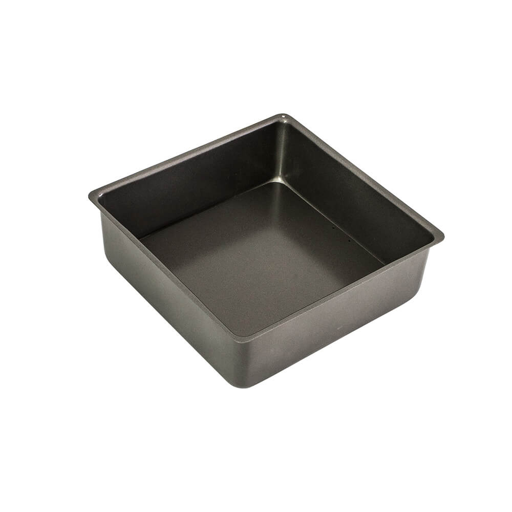 Bakemaster losse basis vierkant diepe cake pan