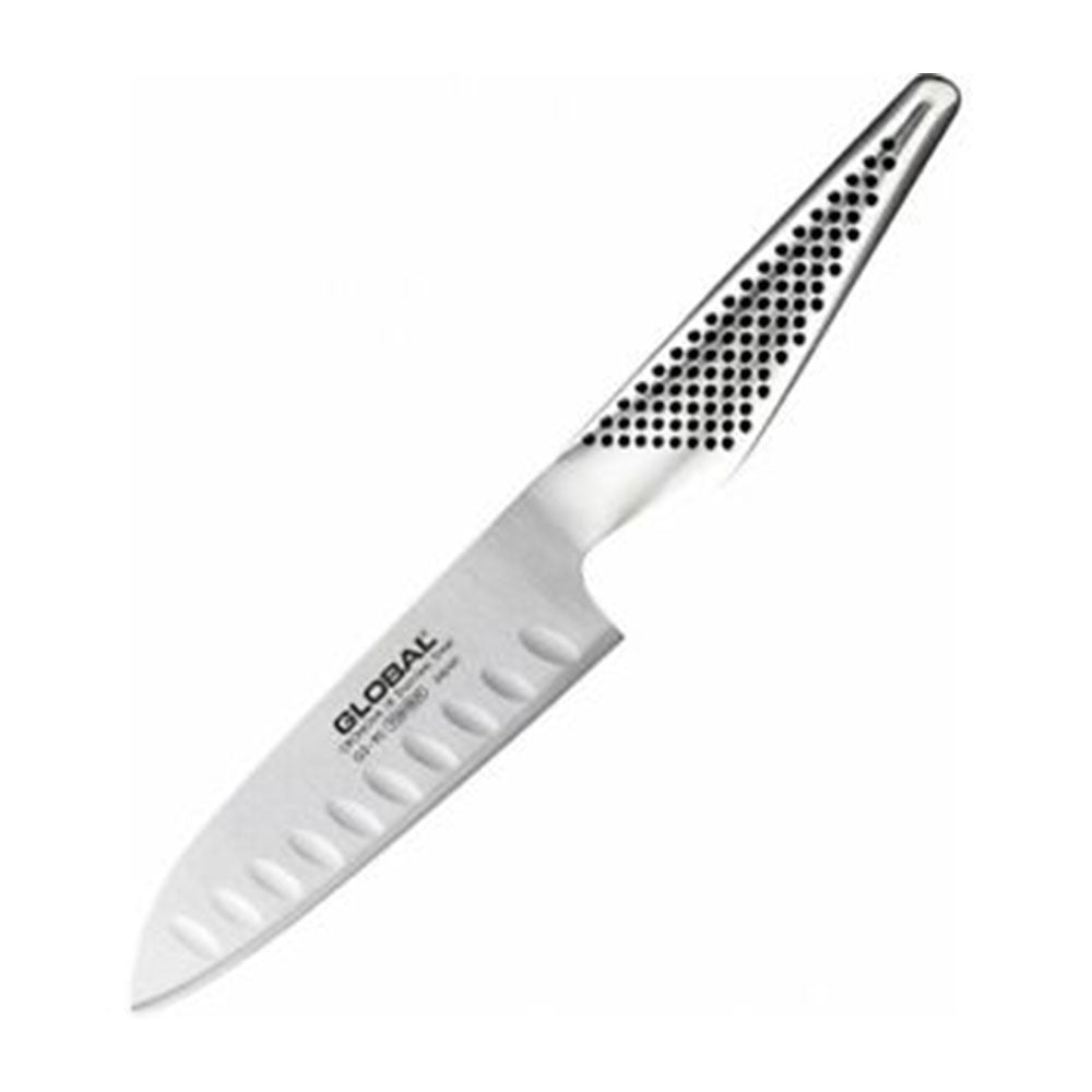 Global Knives Spear Handle Fluted Blade Santoku Knife 13cm