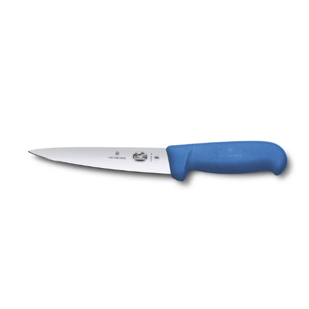 Victorinox Swiss Fibrox pontiaguda faca de corte (azul)