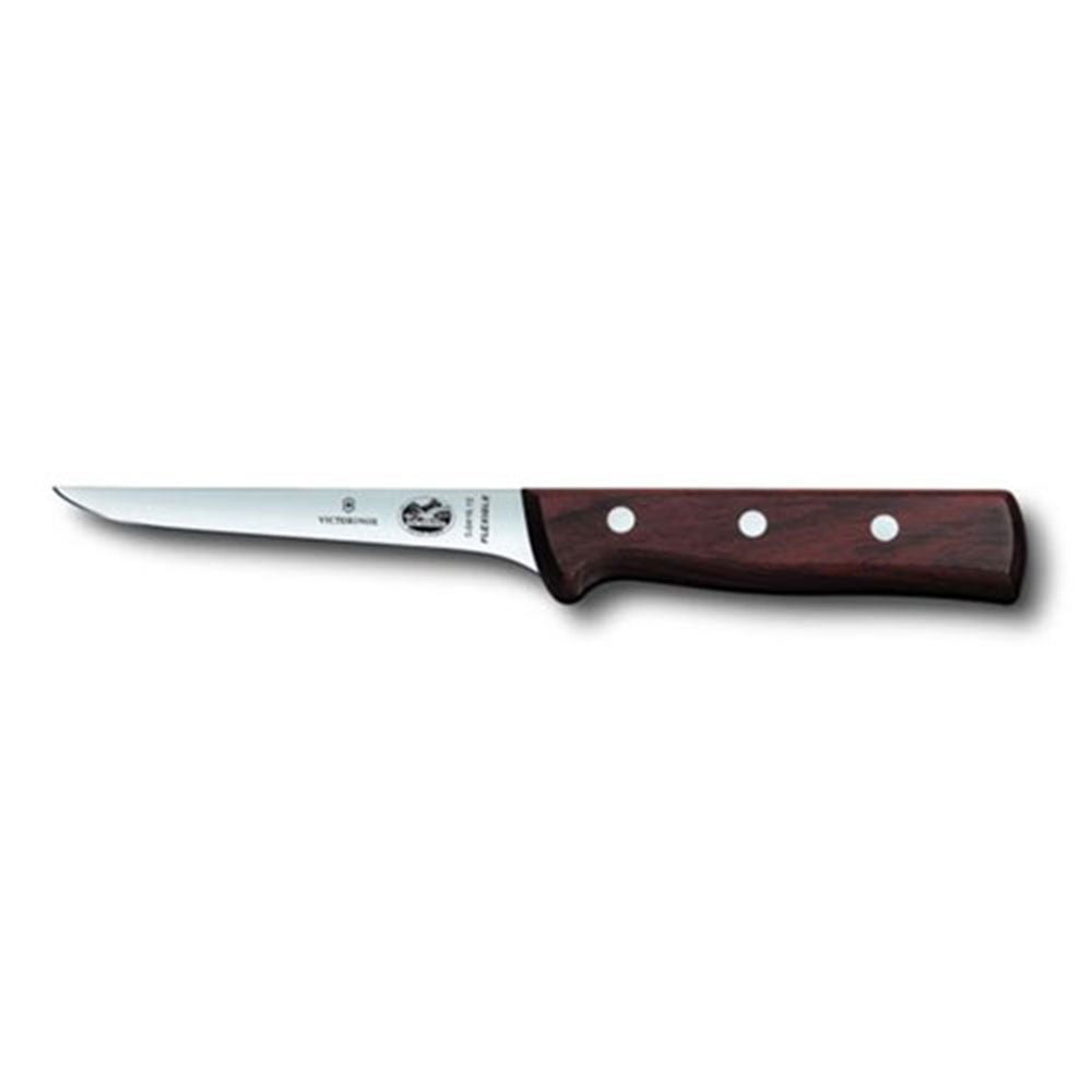 Couteau de désossage flexible étroit étroit (bois en rose)
