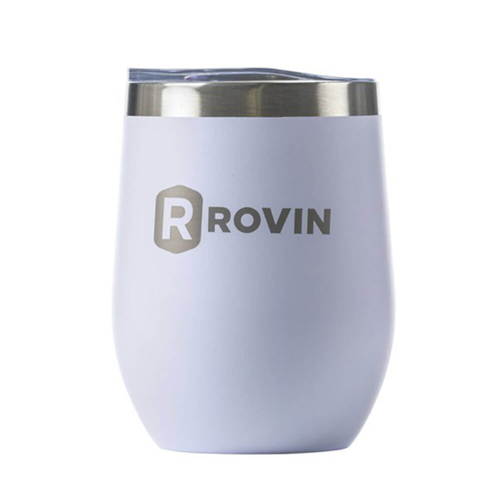 Copa de acero inoxidable Rovin con tapa (350 ml)