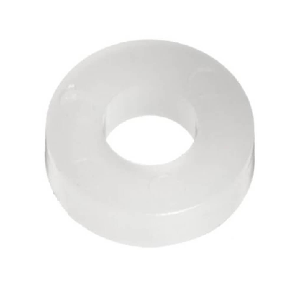 Rondelle di nylon piatte M3 (bianco)