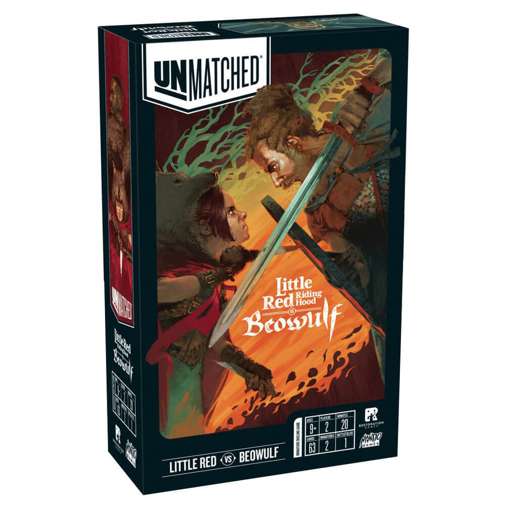 Unmatched Little Red Riding Hood vs. Beowulf Miniature Game