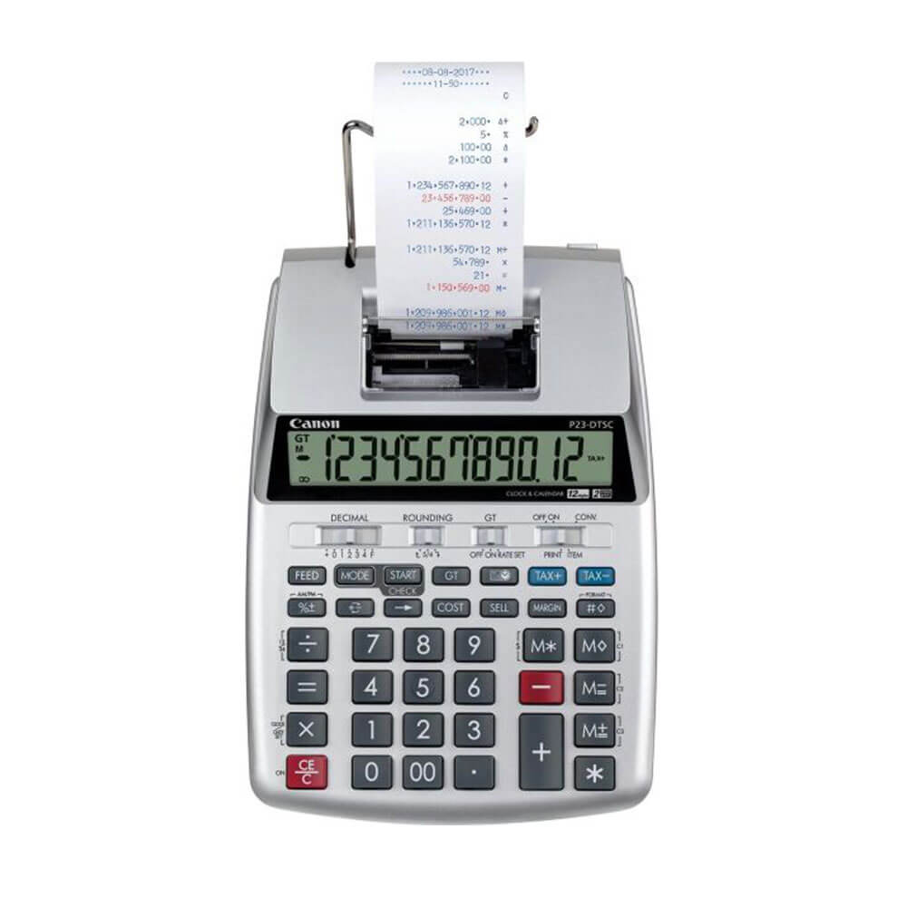 Calculadora de impressão portátil de 12 dígitos Canon