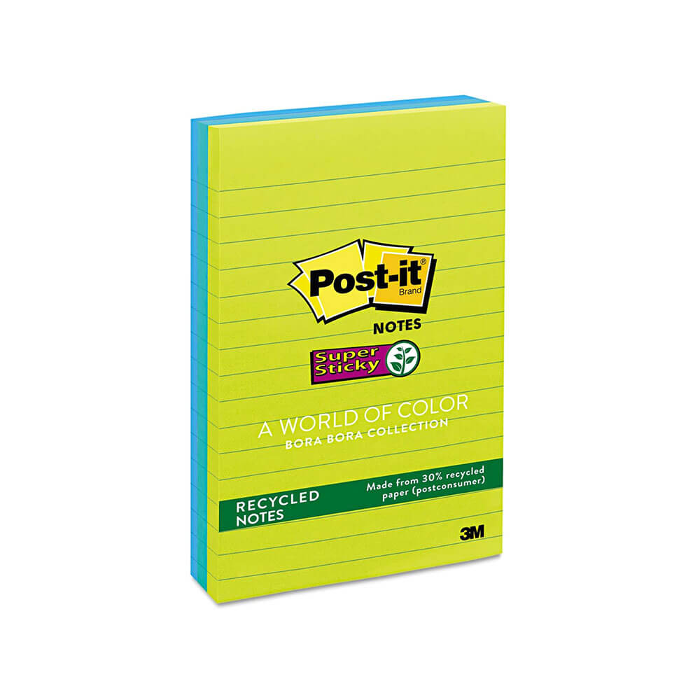 Post-it Notes 98x149mm assorties (3pk)