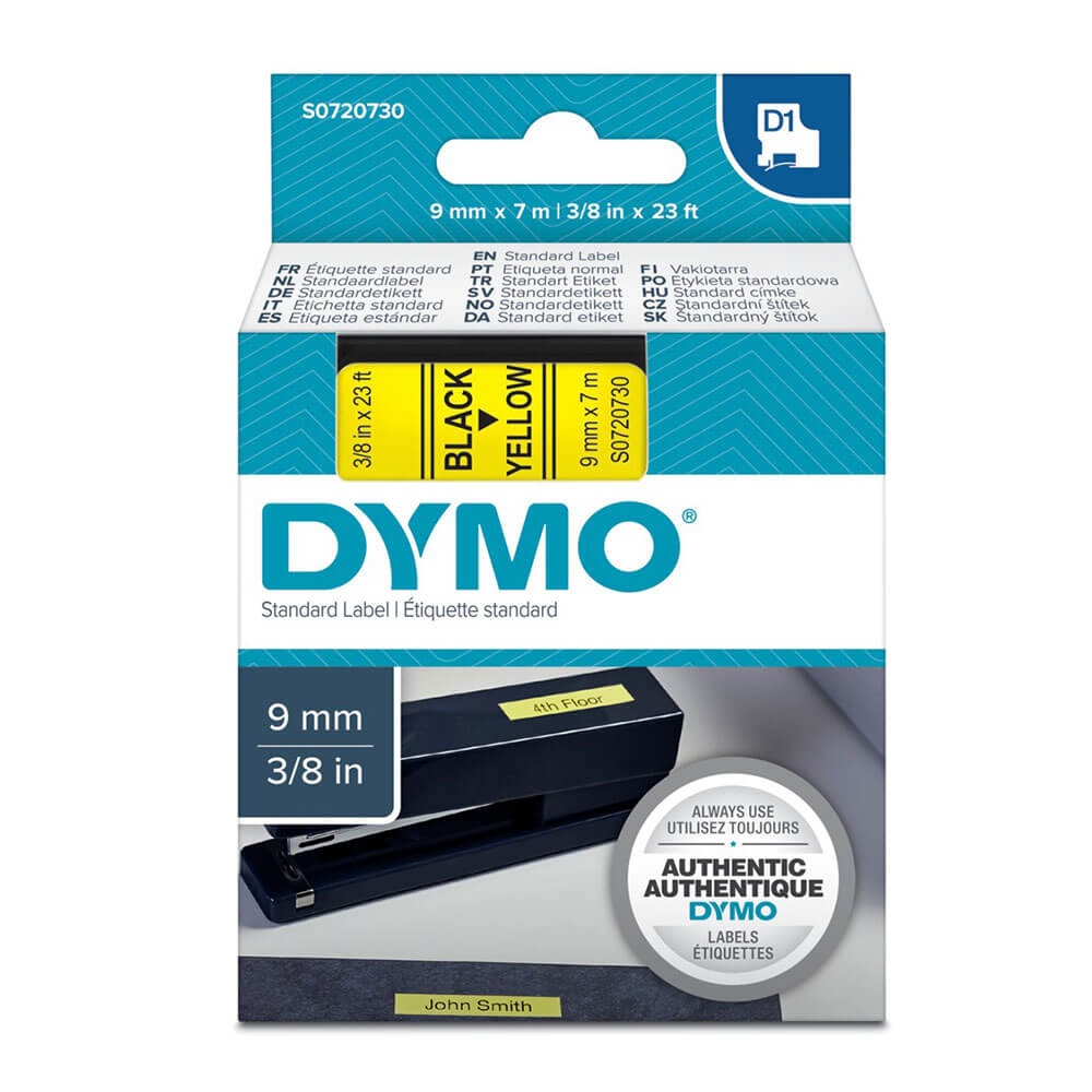 Étiquette de bande Dymo D1 9 mmx7m