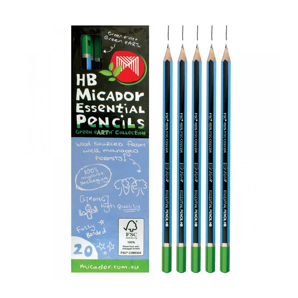Micador Essential Graphite Crayons (20pk)