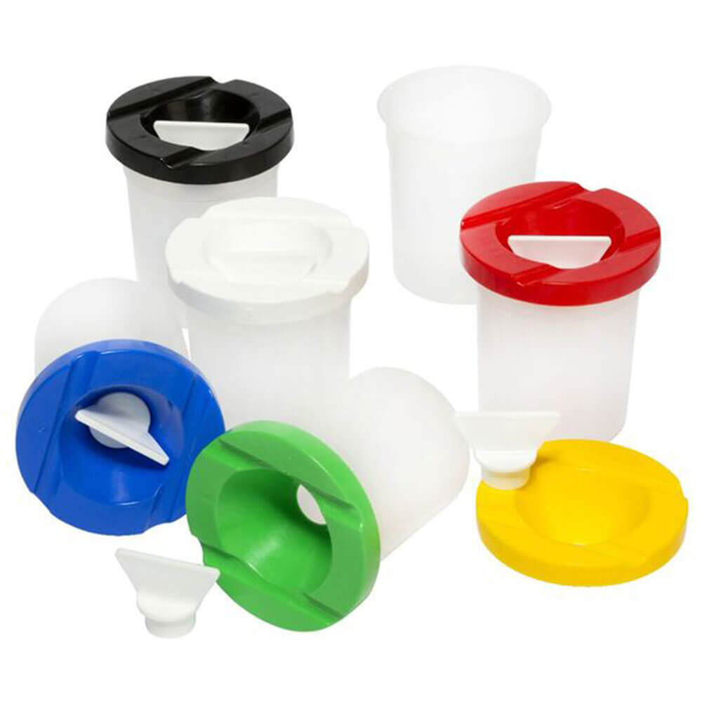 EC Safety Paint Pot with Stopper 9x21cm (6/set)