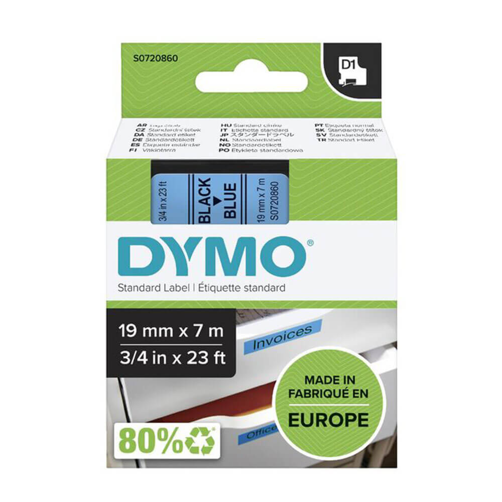 Dymo D1 Tape Etichetta 19mmx7m