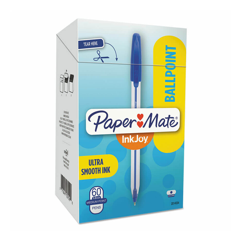 Papermate Inkjoy Medium Point Pen 1.0 mm 60pk