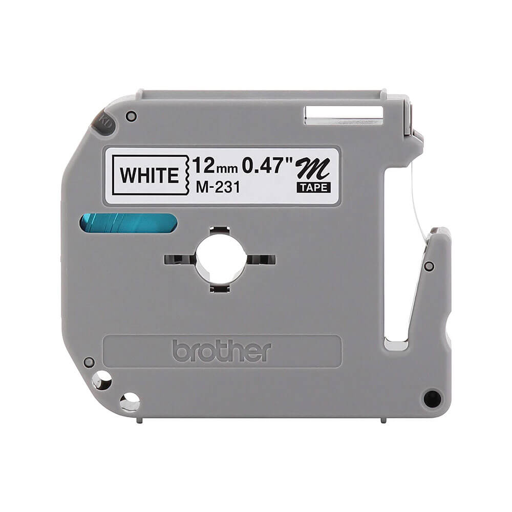  Brother P-touch Tape Label Schwarz auf Weiß