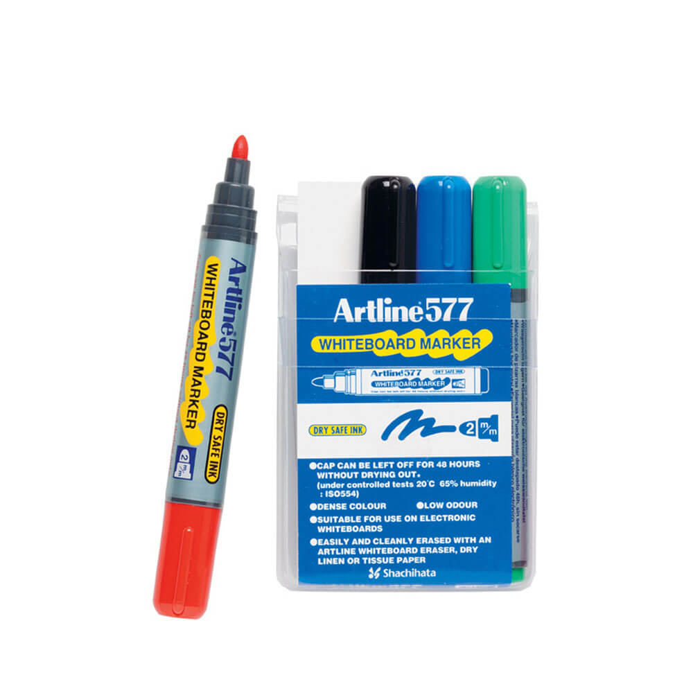  Artline Whiteboard-Marker, 3 mm, Rund, sortiert