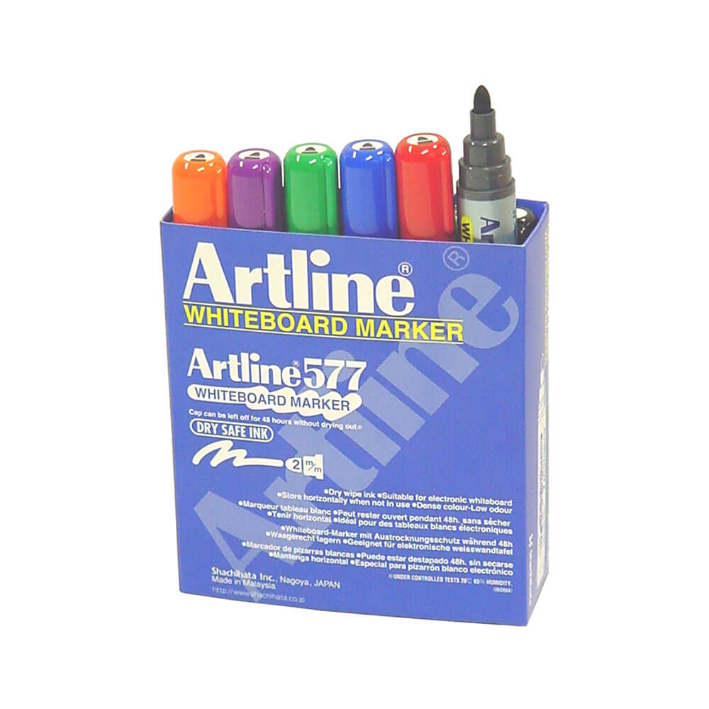  Artline Whiteboard-Marker, 3 mm, Rund, sortiert