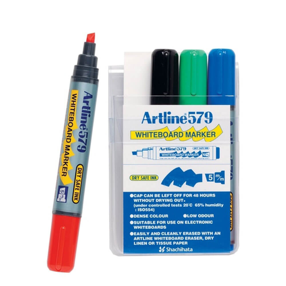 Artline Whiteboard Marker 5mm Chisel assorti