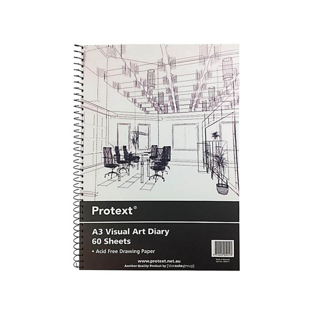 Protext Visual Art Diary 60 Fogli 110GSM (bianco)