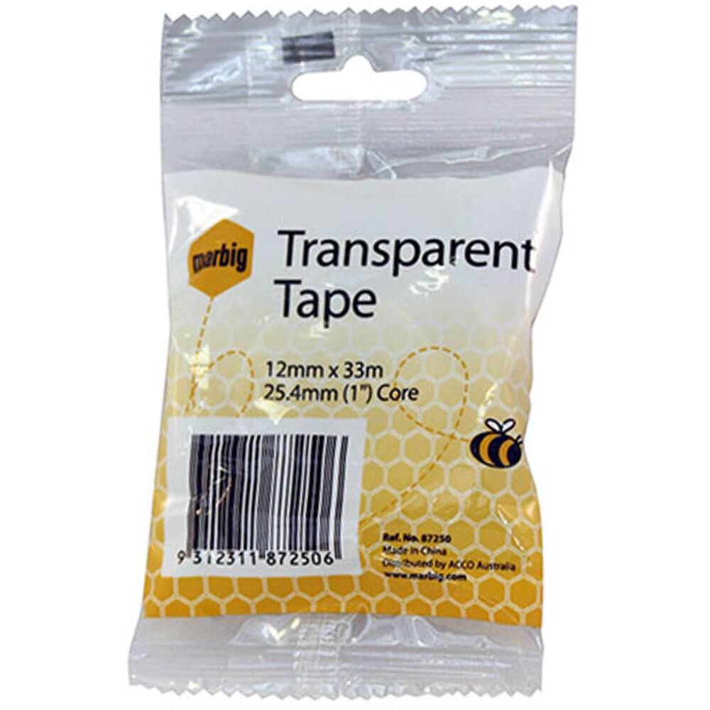 Marbig Tape 25,4 mm Kern (transparent)